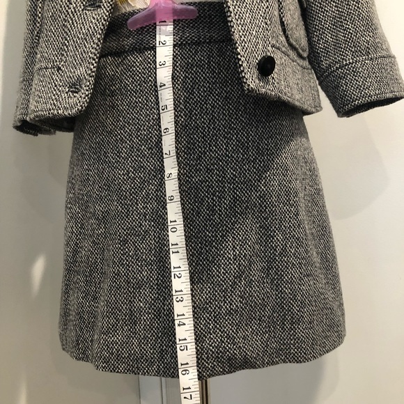 DKNYC Black Speckled Wool Blend Miniskirt Suit Set Sz. 4 - Picture 8 of 12